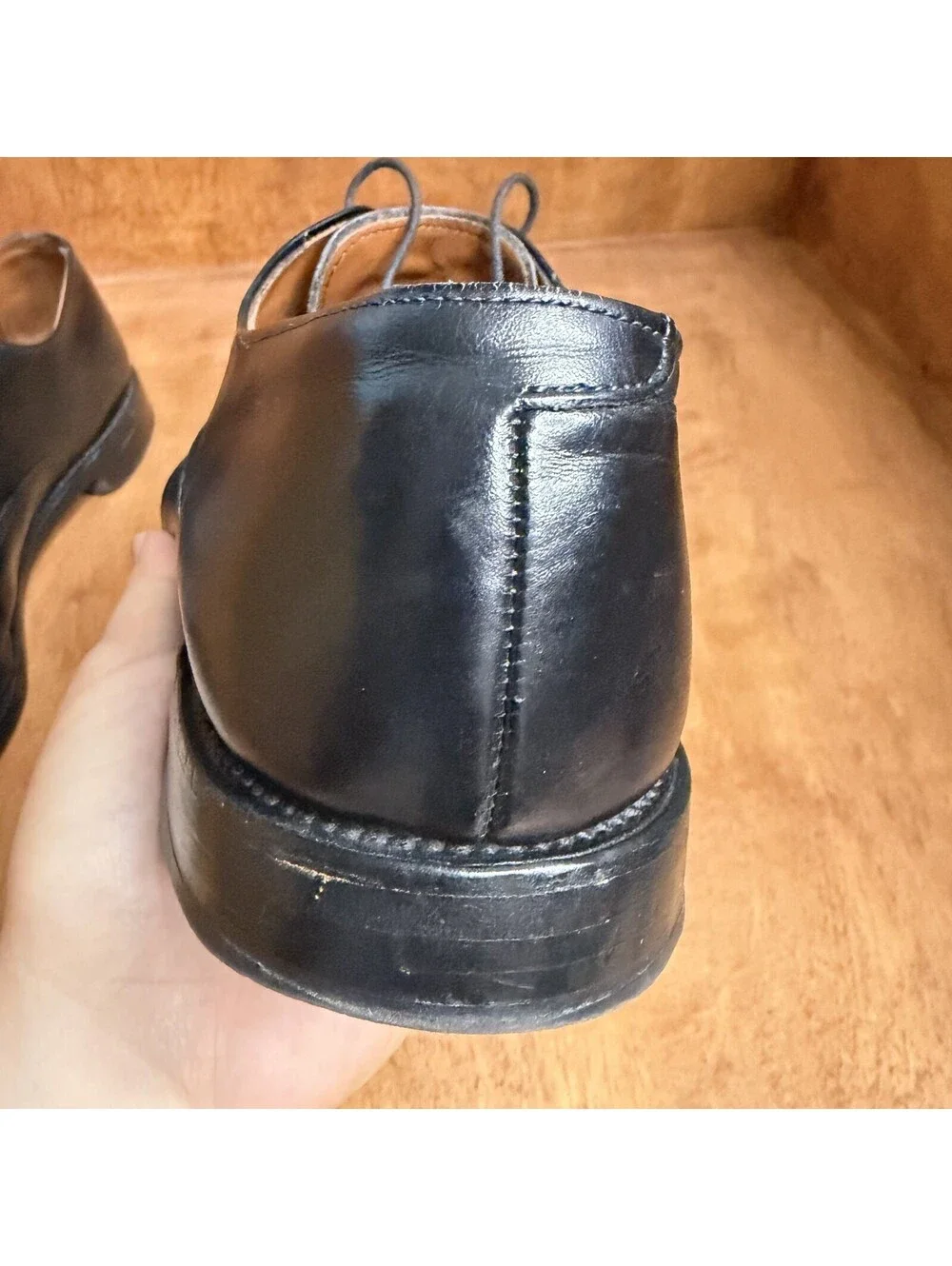 Allen Edmonds Fifth Avenue Cap Toe Oxford Dress Shoes Mens 11.5 B Black Leather